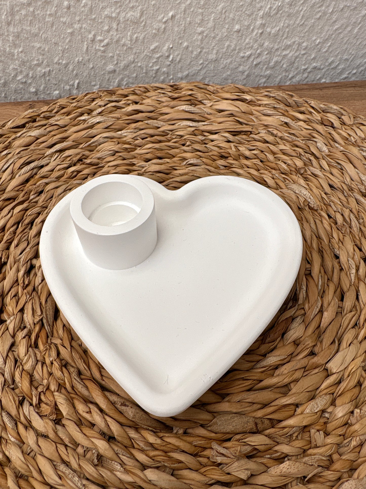 Herzform mit Kerzenhalter