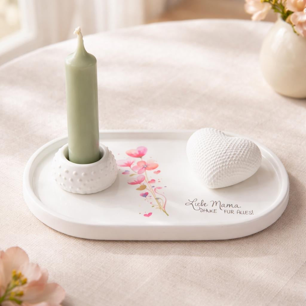 💕 Liebevolles Deko-Set „Danke Mama“ – Von Herzen gesagt 💕