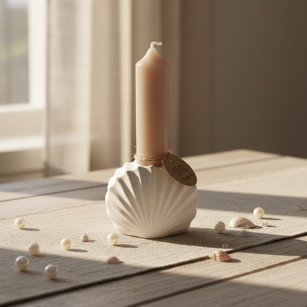 Muschelkerzenhalter
