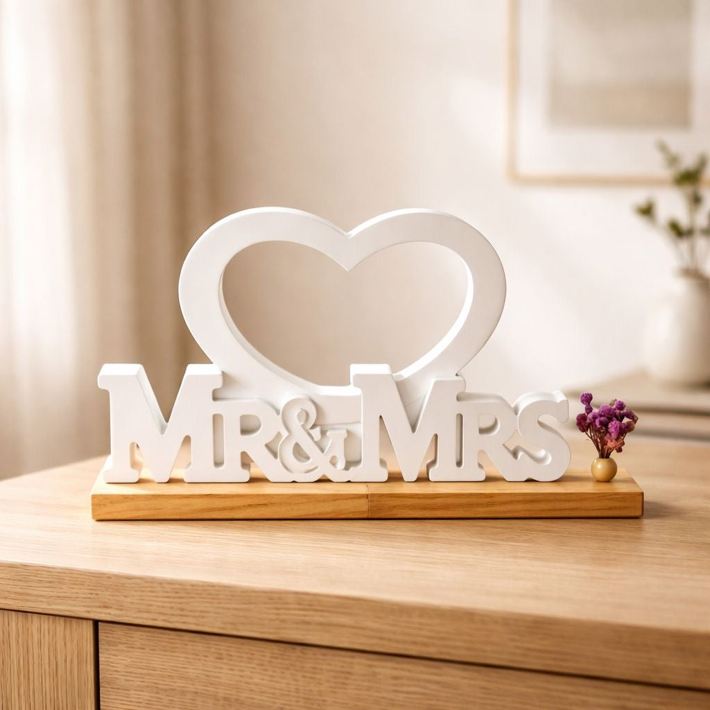 🤍 Stilvolles Deko-Highlight „Mr & Mrs“ – Liebe, die bleibt 🤍