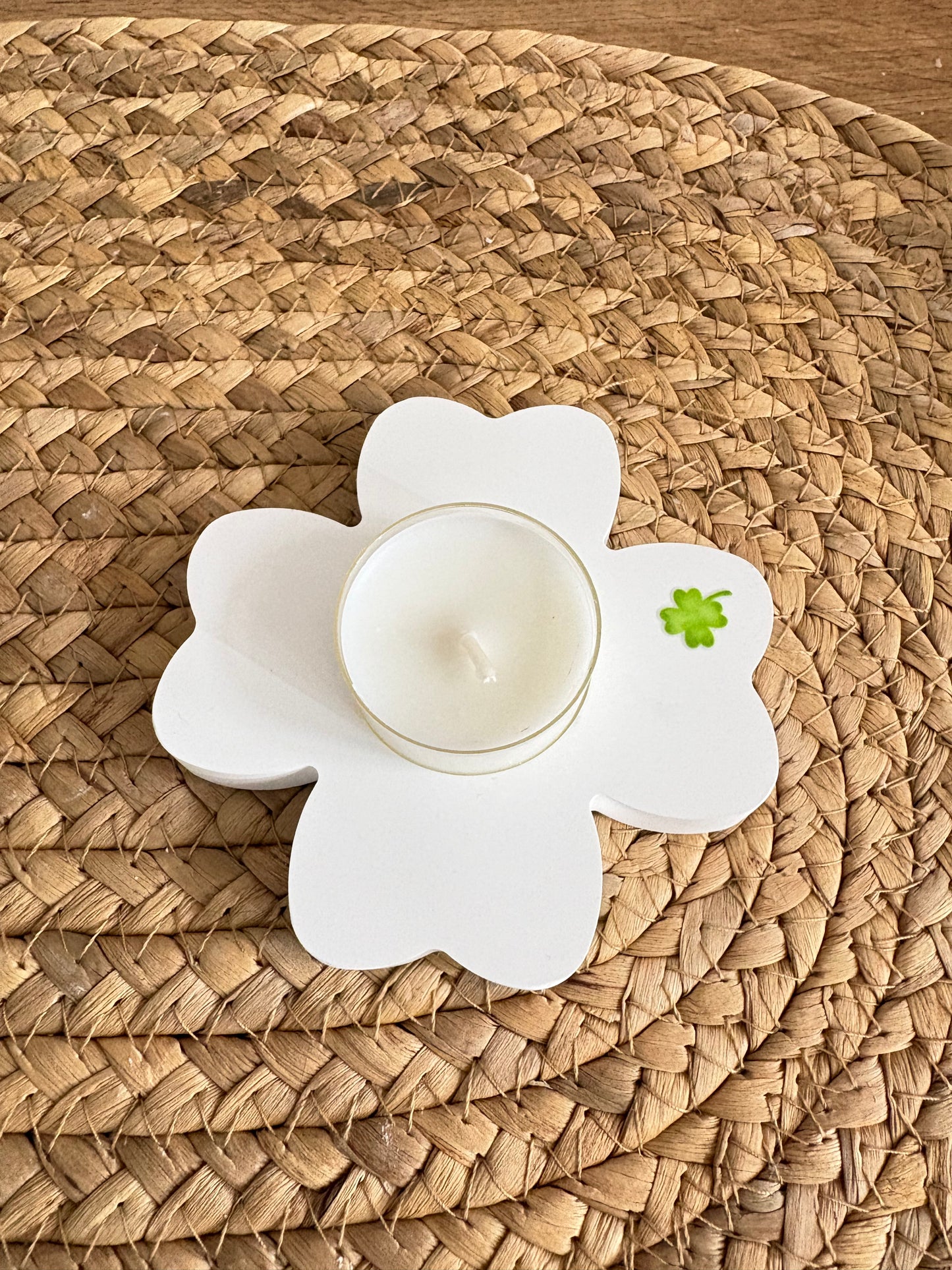 Kleeblatt Teelichthalter