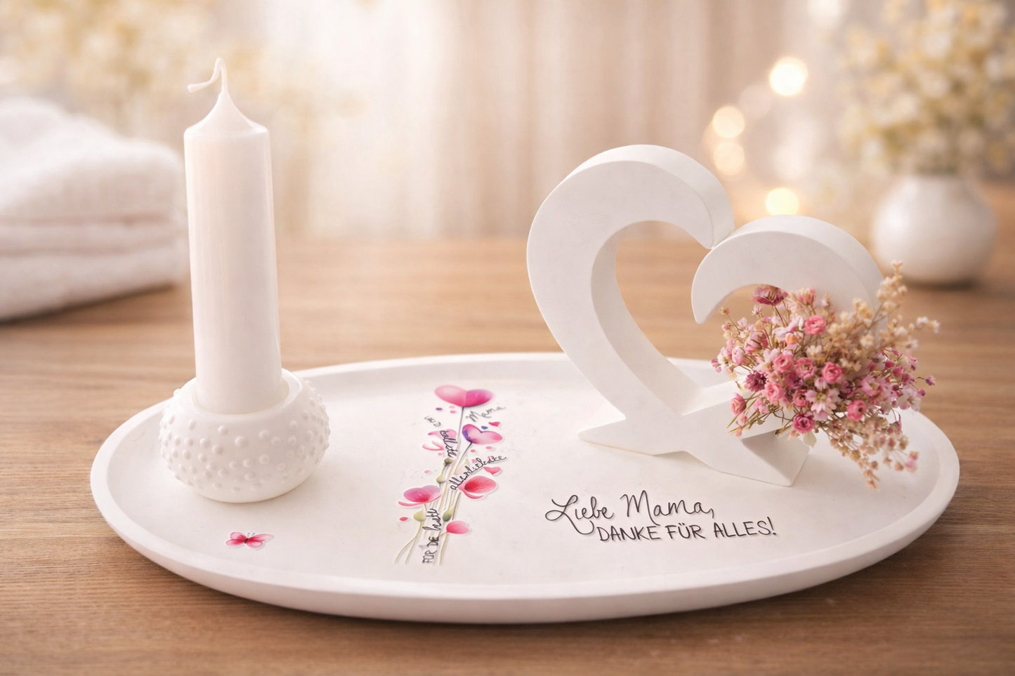 💖 Liebevolles Deko-Set „Für Mama“ – Ein Geschenk von Herzen 💖