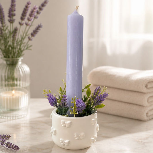 💜 Lavendel Kerzendeko – Sanfte Wohlfühlmomente für dein Zuhause