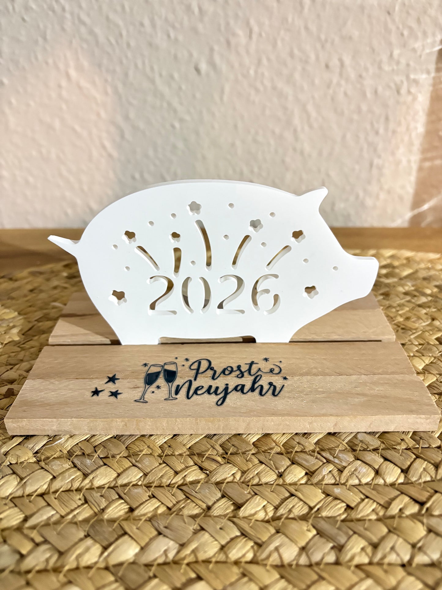 Neujahrs Deko Schwein
