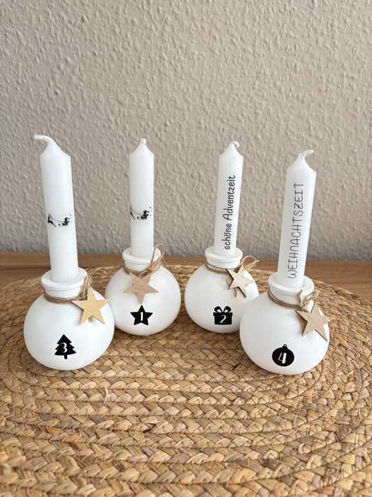 Minimalistische Adventskranz