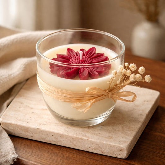 Blütenkunst im Glas