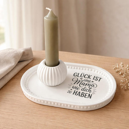 🤍 Wunderschönes Deko-Set „Glück ist, eine Mama wie dich zu haben“ 🤍