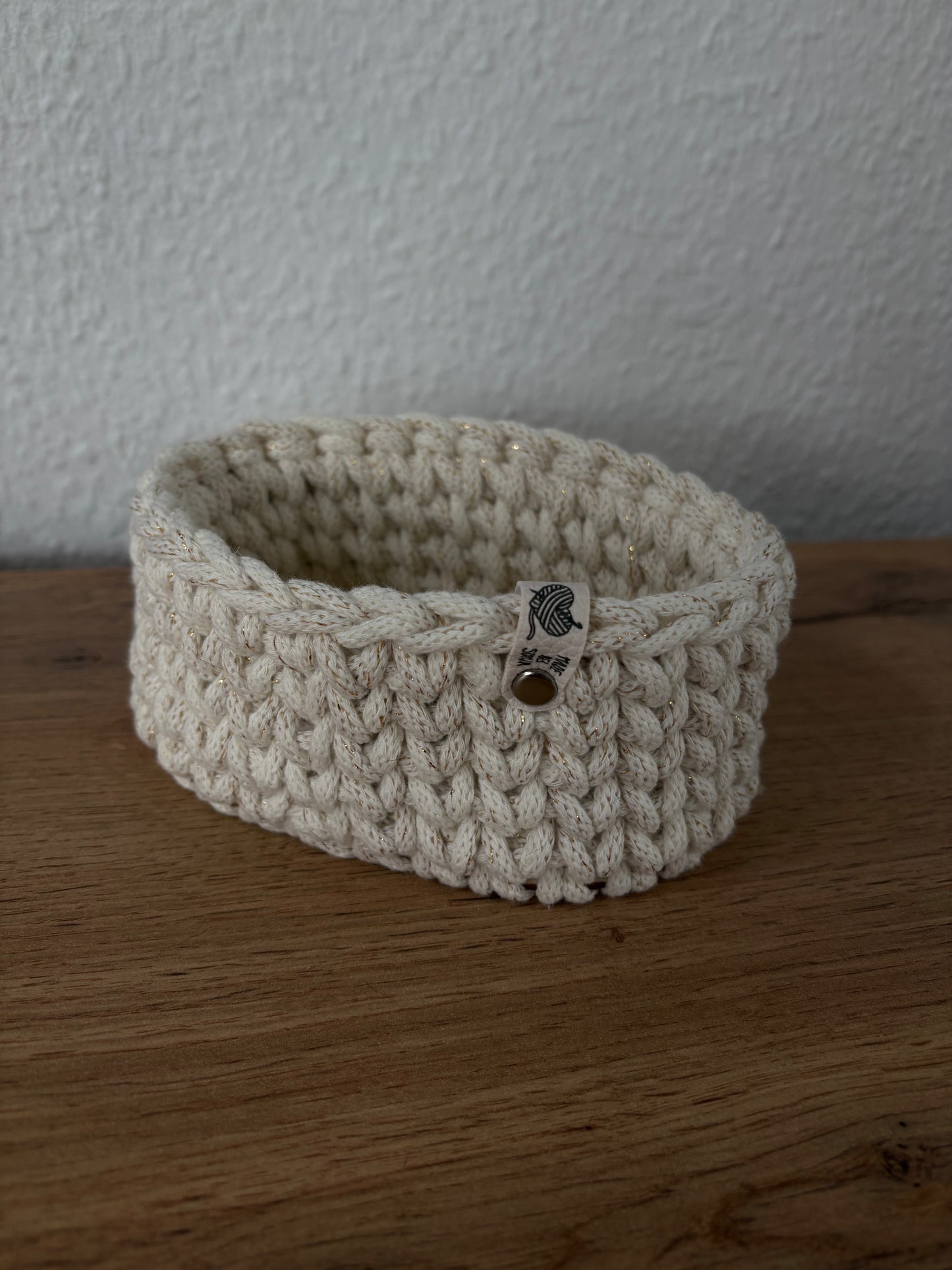 Ovaler Häkelkorb
